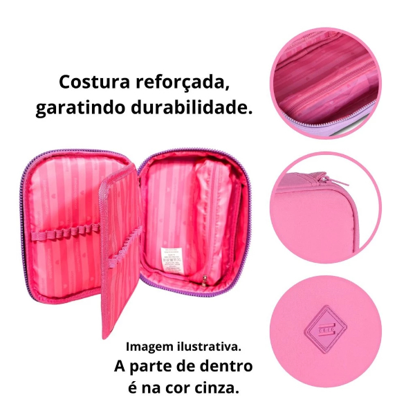 Estojo Escolar Box Feminino Basic Clio CG24603 - Imagem 2