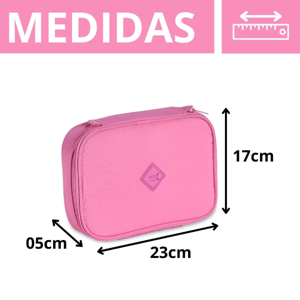 Estojo Escolar Box Feminino Basic Clio CG24603 - Imagem 3