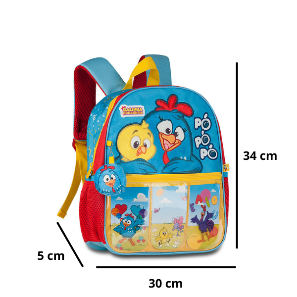 Mochila de Costas Infantil Galinha Pintadinha Clio GP25056D - Imagem 4