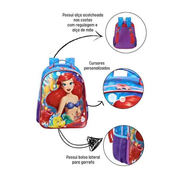 Mochila de Costas Ariel Tamanho 16 Xeryus 13062 - Imagem 3