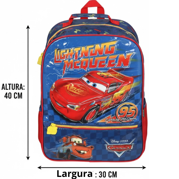 Mochila de Costas Carros Tamanho 16 Xeryus 14902 - Imagem 4