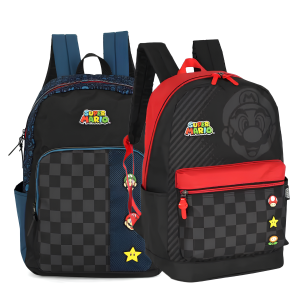 Mochila de Costas Juvenil Mario Bros Luxcel MS49881MO