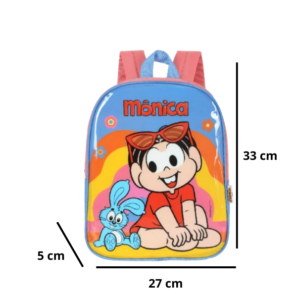 Mochila de Costas Infantil Turma da Mônica Luxcel IS42671MN - Imagem 2