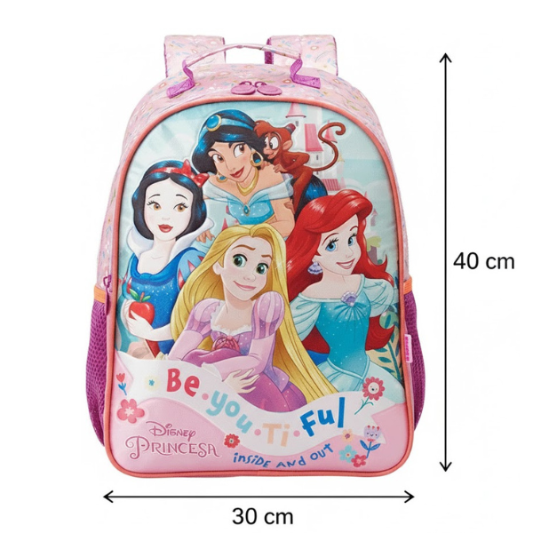 Mochila de Costas Princesas Disney Tamanho 14 Xeryus 13153 - Imagem 4