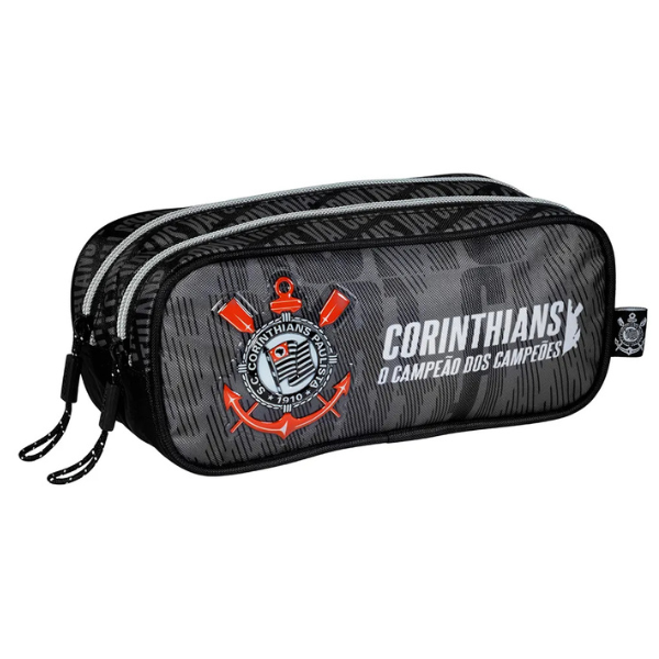 Estojo Escolar Duplo Corinthians Xeryus 16406 - Imagem 2
