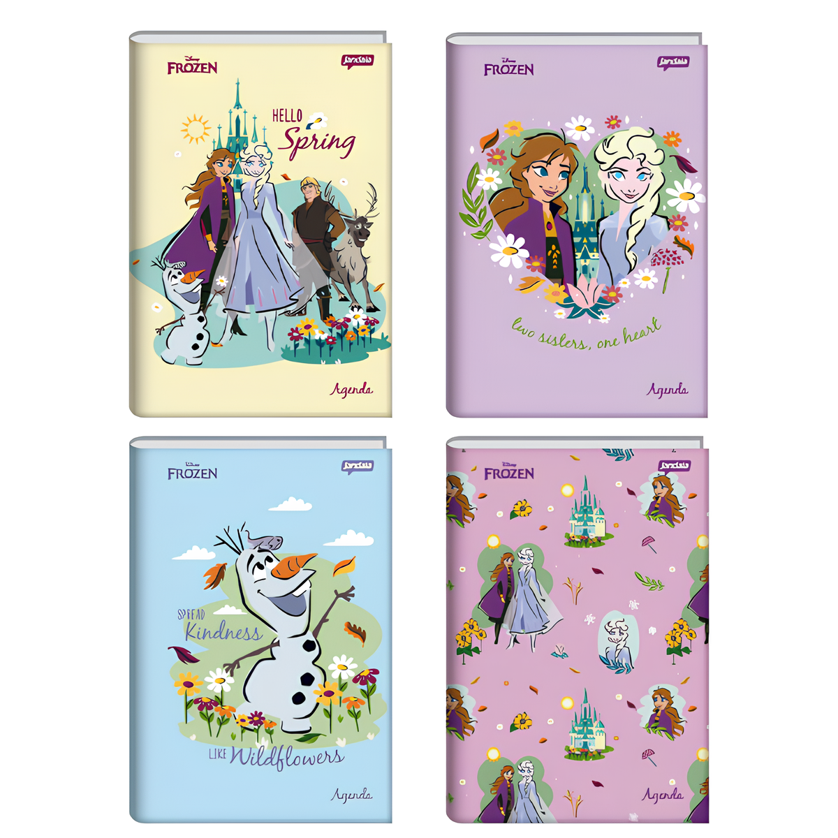 Agenda Escolar Permanente Capa Dura Frozen Jandaia 59719