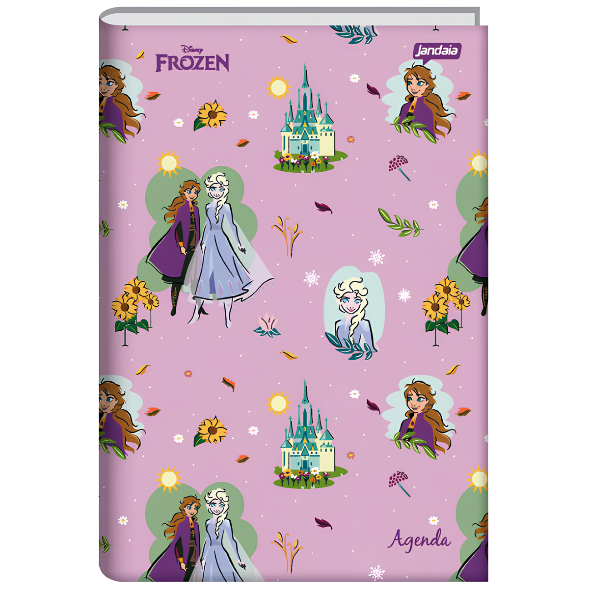 Agenda Escolar Permanente Capa Dura Frozen Jandaia 59719 - Imagem 3