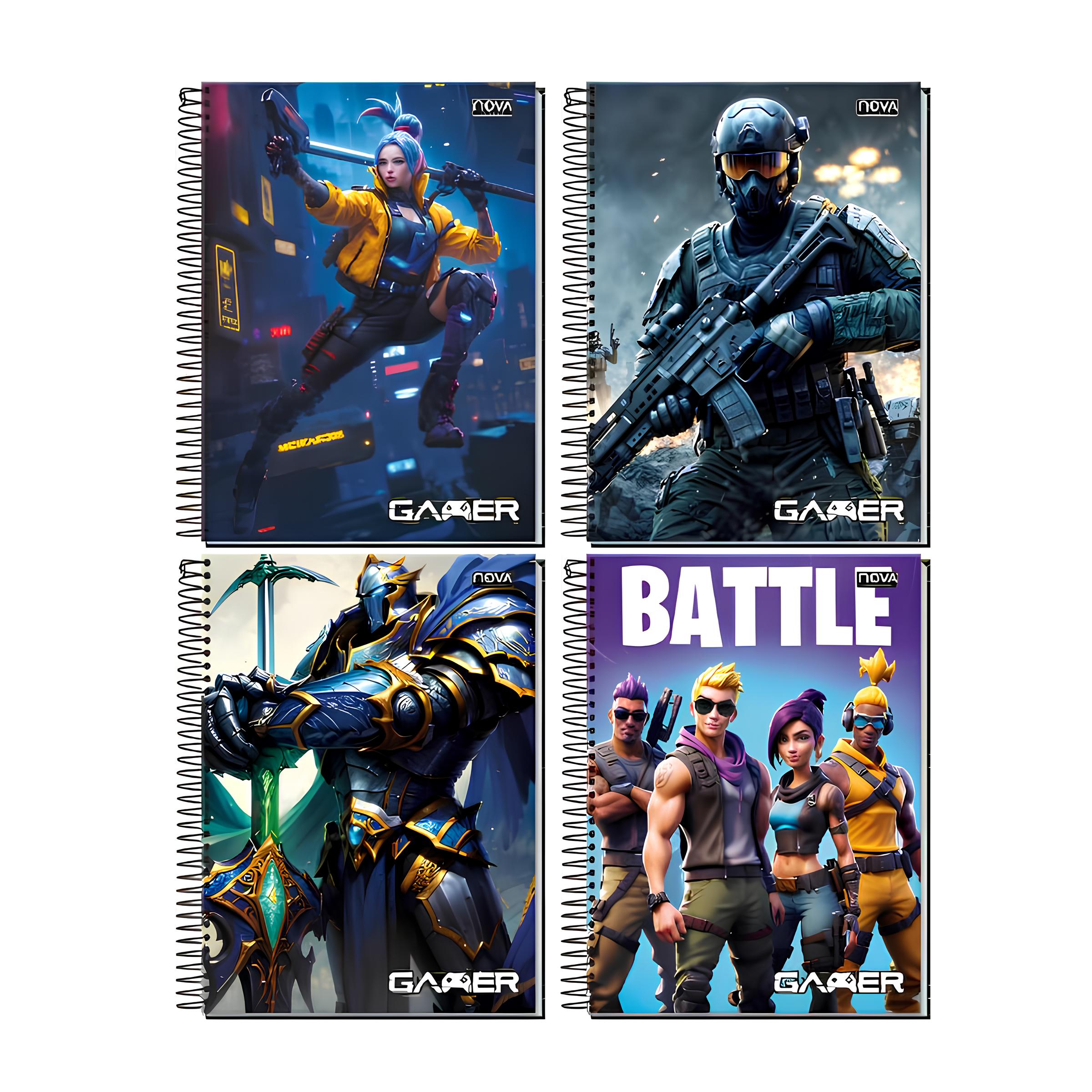 Caderno 15x1 Masculino Gamer Nova Cadernos 925112