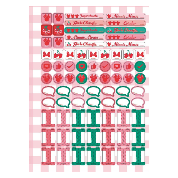 Caderno Modular College Minnie 1x1 Jandaia - Imagem 3