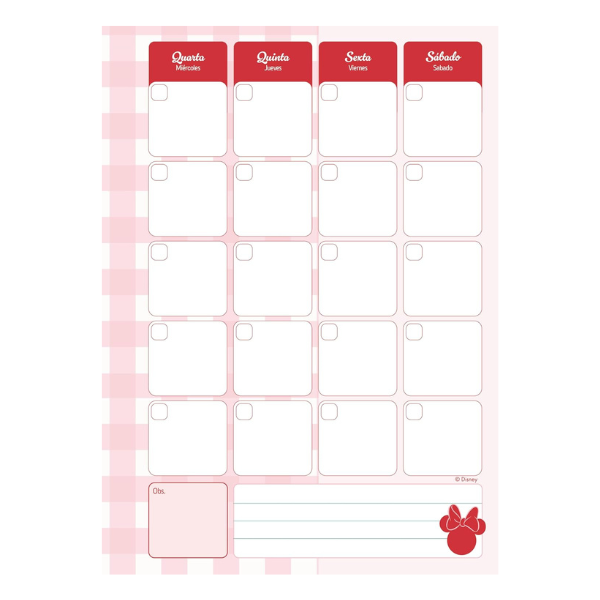 Caderno Modular College Minnie 1x1 Jandaia - Imagem 6