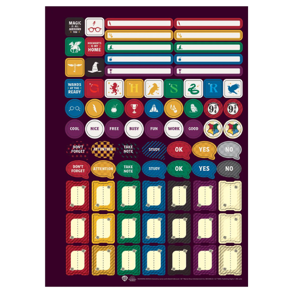 Caderno Modular 1x1 College Harry Potter Casas de Hogwarts Jandaia 786877 - Imagem 6