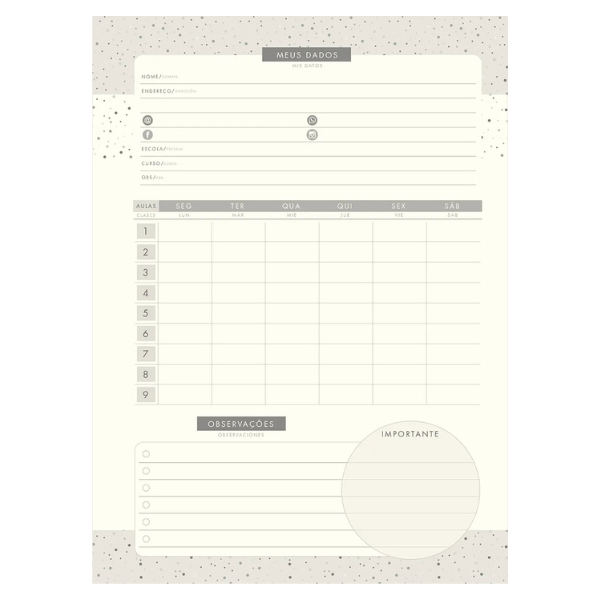 Caderno Modular 1x1 College Harry Potter Casas de Hogwarts Jandaia 786877 - Imagem 7