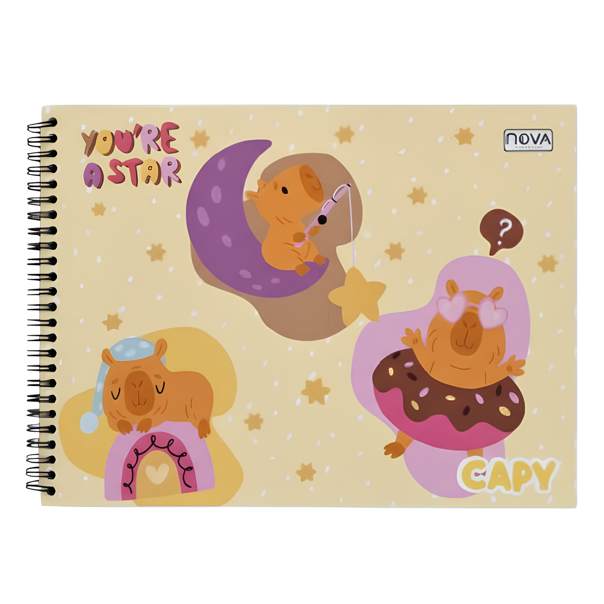 Caderno de Desenho Capy / Capivara Nova Cadernos 924948 - Imagem 4