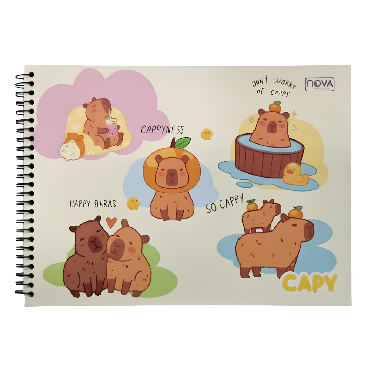 Caderno de Desenho Capy / Capivara Nova Cadernos 924948 - Imagem 3