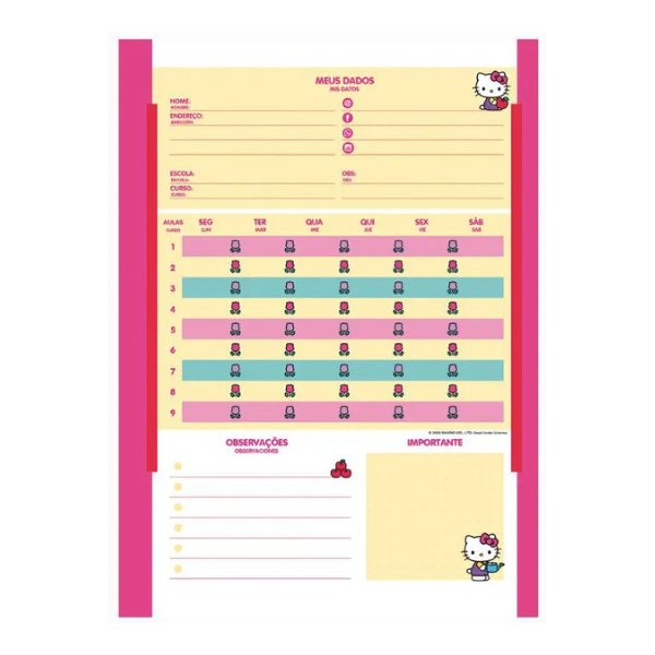 Caderno Hello Kitty 10x1 Jandaia - Imagem 8