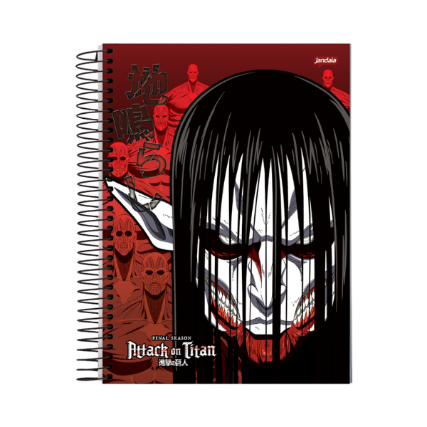 Caderno 10x1 Attack on Titan Jandaia - Imagem 2