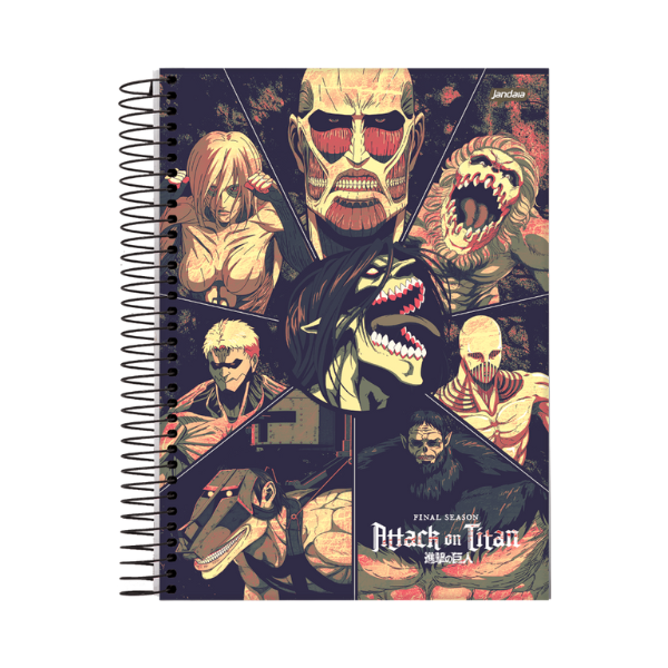 Caderno 10x1 Attack on Titan Jandaia - Imagem 4