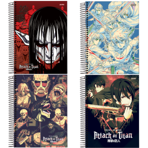 Caderno 10x1 Attack on Titan Jandaia