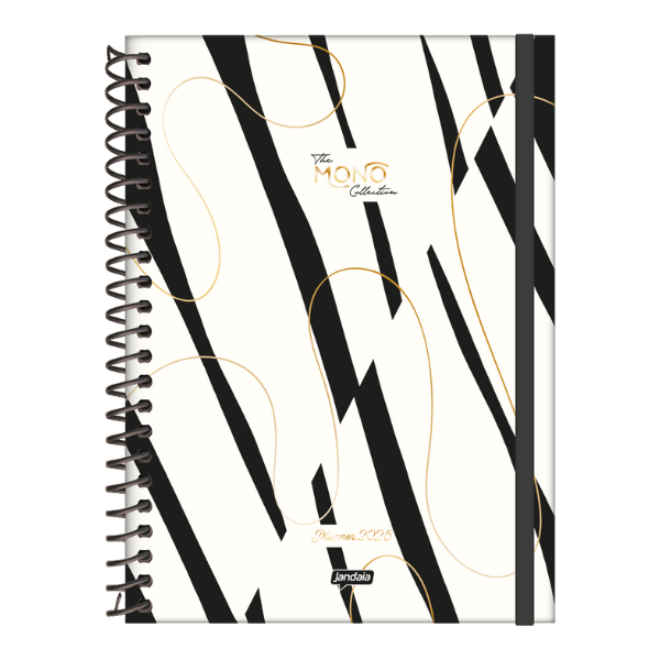 Agenda Escolar Planner The Mono Collection (com adesivos) Jandaia 729362 - Imagem 6