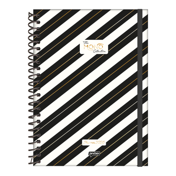 Agenda Escolar Planner The Mono Collection (com adesivos) Jandaia 729362 - Imagem 4