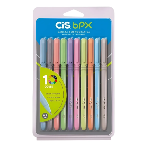 Kit 10 Cores Canetas Esferográficas Bpx Cis
