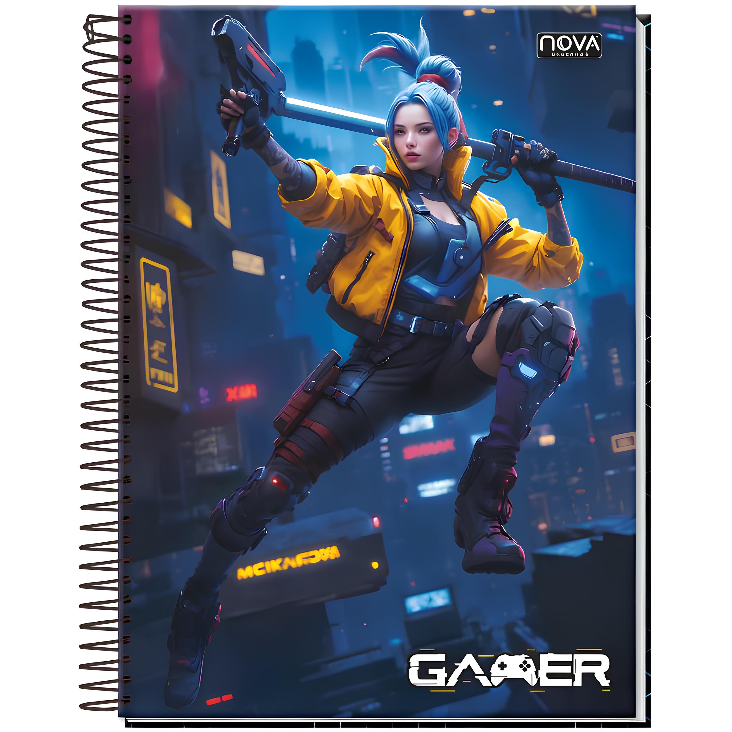 Caderno 15x1 Masculino Gamer Nova Cadernos 925112 - Imagem 3