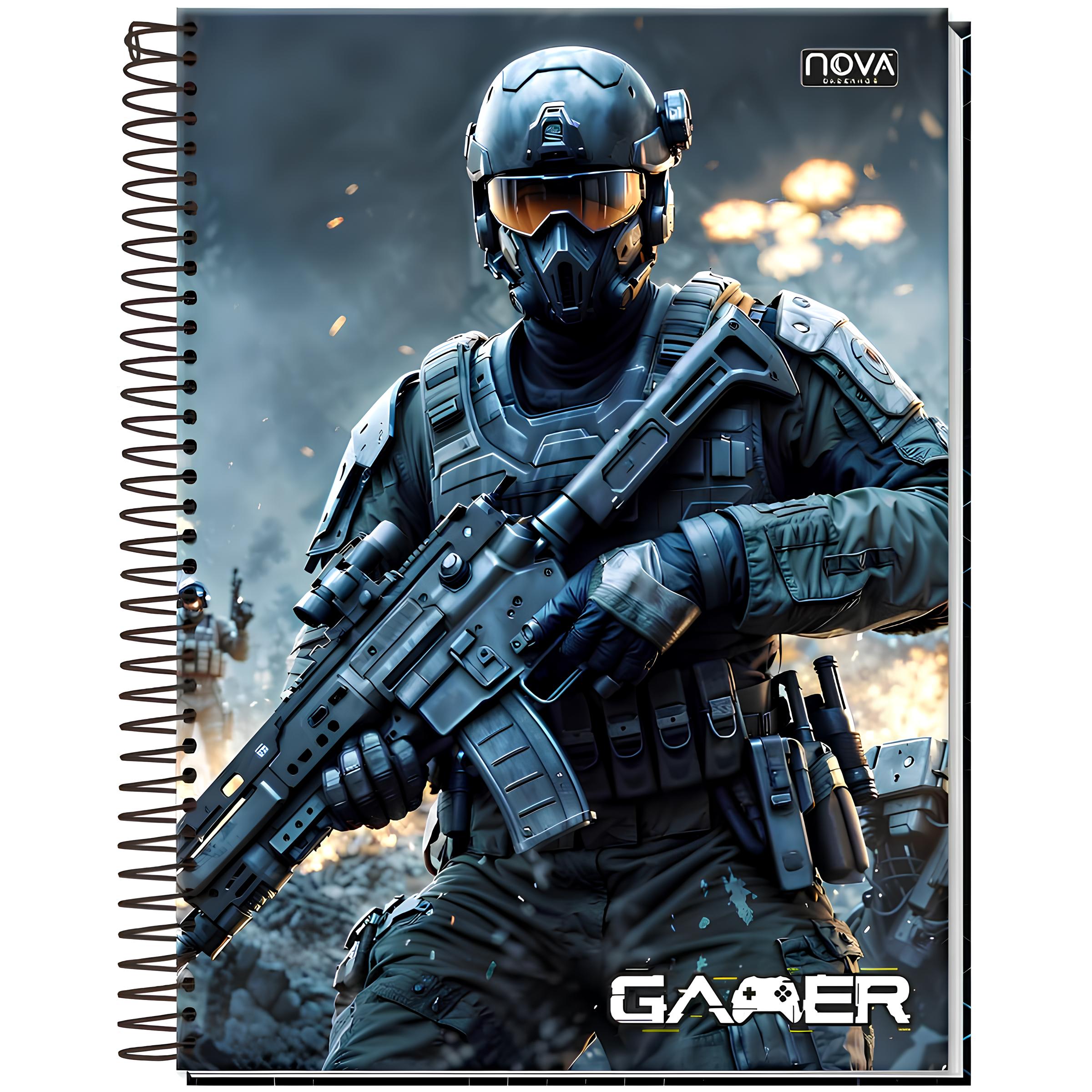 Caderno 15x1 Masculino Gamer Nova Cadernos 925112 - Imagem 5