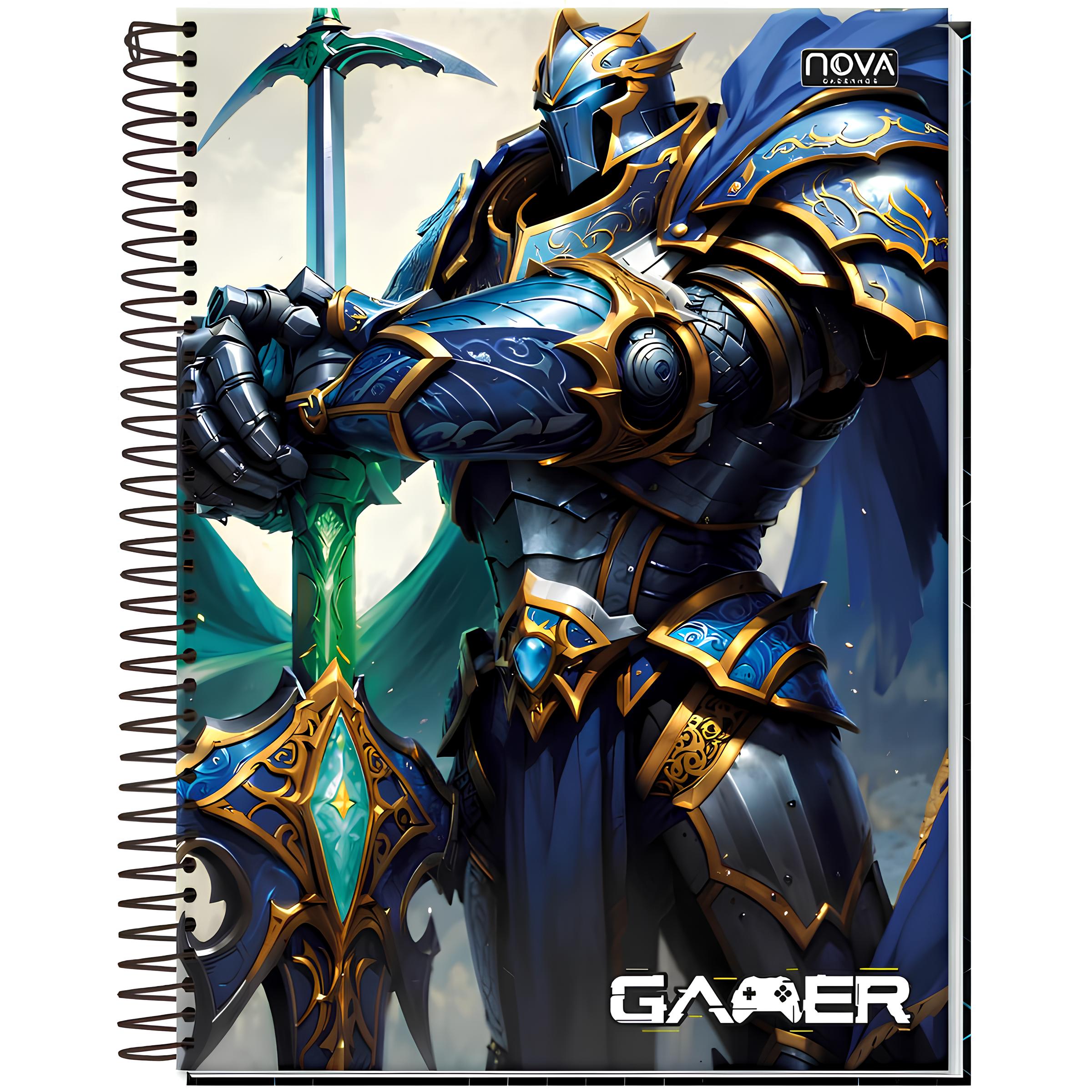 Caderno 15x1 Masculino Gamer Nova Cadernos 925112 - Imagem 4