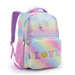 Mochila de Costas Juvenil Feminina Love Pelúcia MI43205