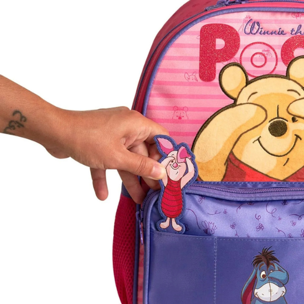 Mochila de Costas Para Passeio Infantil Feminina Winnie The Pooh Clio PO27042D - Imagem 3