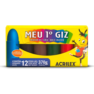 Giz de Cera Meu 1º Giz 12 Cores Acrilex 09512