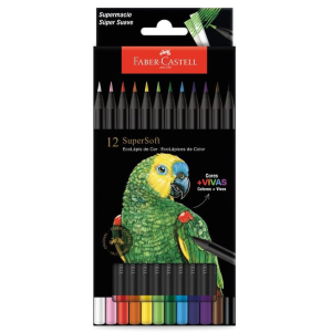 Lápis de Cor 12 Cores SuperSoft Faber-Castell 210710