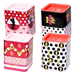 Apontador Duplo Com Depósito Metálico Disney Minnie Molin (Capa Sortida)
