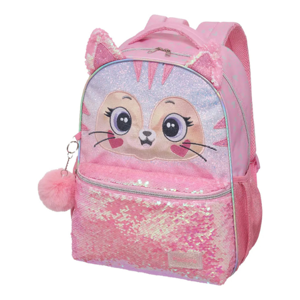 Mochila de Costas Infantil Feminina Pack Me Kitten Pacific Tam 16 998AY04