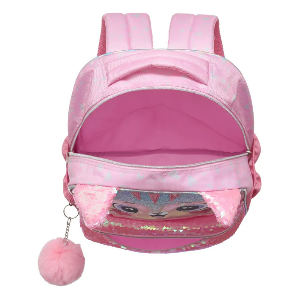 Mochila de Costas Infantil Feminina Pack Me Kitten Pacific Tam 16 998AY04 - Imagem 2