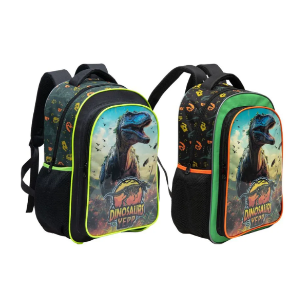 Mochila de Costas Infantil Masculina Dinosaurs Yepp MIM6374-13