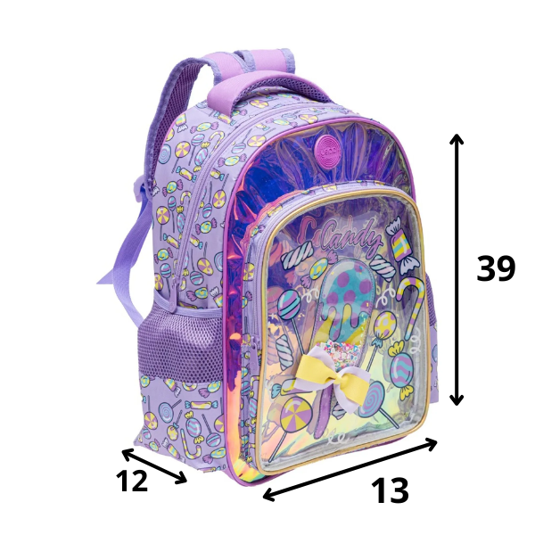 Mochila de Costas Infantil Feminina Candy Yepp MIF5372-13 - Imagem 4