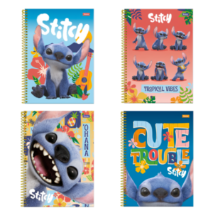 Caderno 1x1 Disney Stitch Filme Foroni (Sortido)