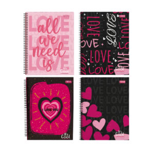 Caderno 1x1 Feminino It's Cool Nova Cadernos (Sortido)