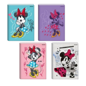 Agenda Escolar Não Datada Costurada Minnie Jandaia (Capa Sortida)