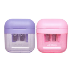 Apontador Duplo Glitter C/ Depósito Acrilex 116594