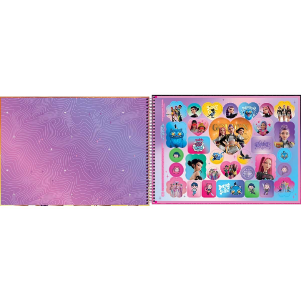 Caderno de Desenho Guerreiras do K-pop Tilibra 399719 - Imagem 4