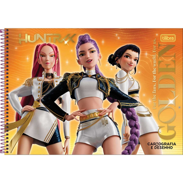 Caderno de Desenho Guerreiras do K-pop Tilibra 399719 - Imagem 2