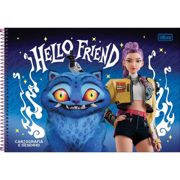 Caderno de Desenho Guerreiras do K-pop Tilibra 399719 - Imagem 3