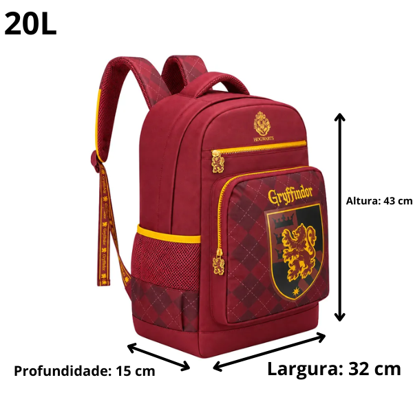 Mochila de Costas Harry Potter College Sonserina e Grifinoria Tam 17 Xeryus 21336 - Imagem 7